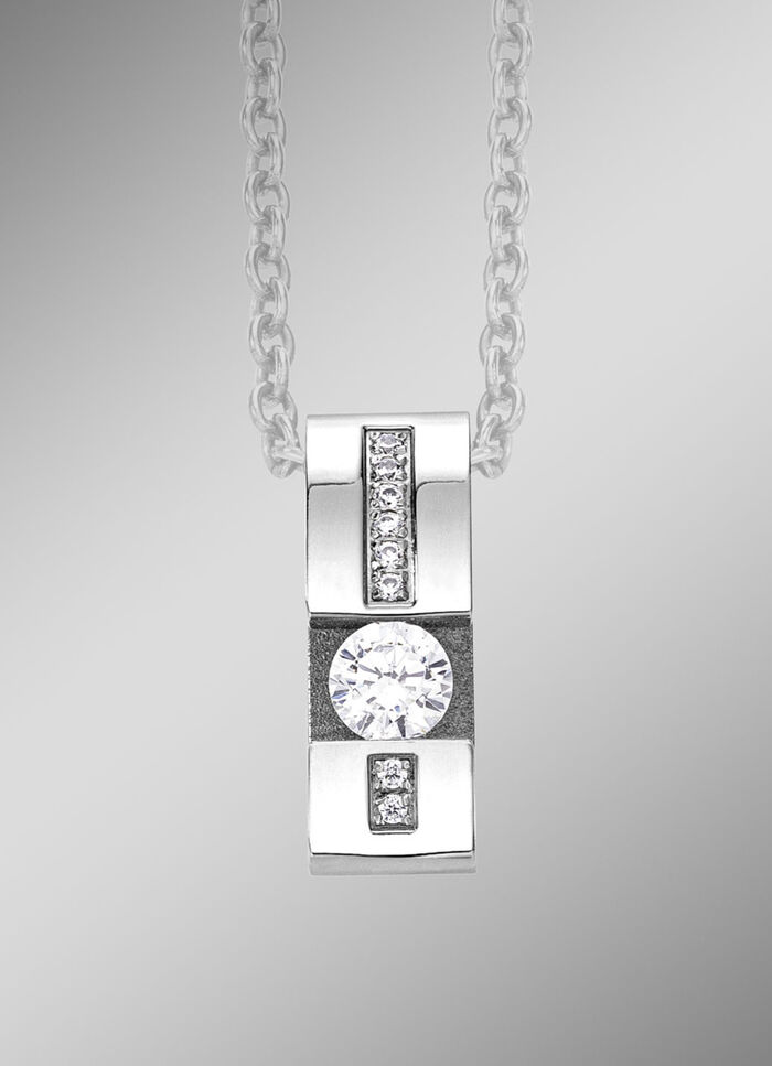 Eleganter Anhänger mit synth. Zirkonia 