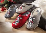 Flauschig warmer Hausschuh aus Wollfilz 