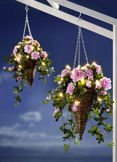 LED-Blumenampel Azaleen 