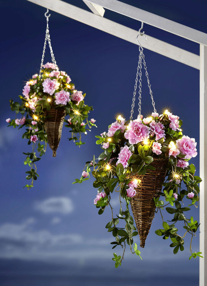 LED-Blumenampel Azaleen 
