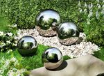 Edelstahlkugeln, 4er-Set SILBER GLÄNZEND