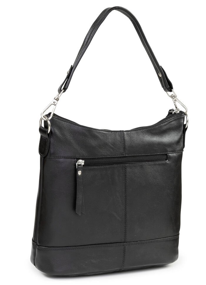 Laurina, Tasche, Damen, mit verstellbarem, abnehmbarem Umh&auml;ngeriemen SCHWARZ