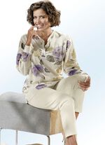 Götting Pyjama, Langarm, mit Knopfleiste und Bündchen 