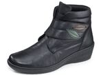 Gemini Stiefelette aus weichem Rind-Nappaleder SCHWARZ