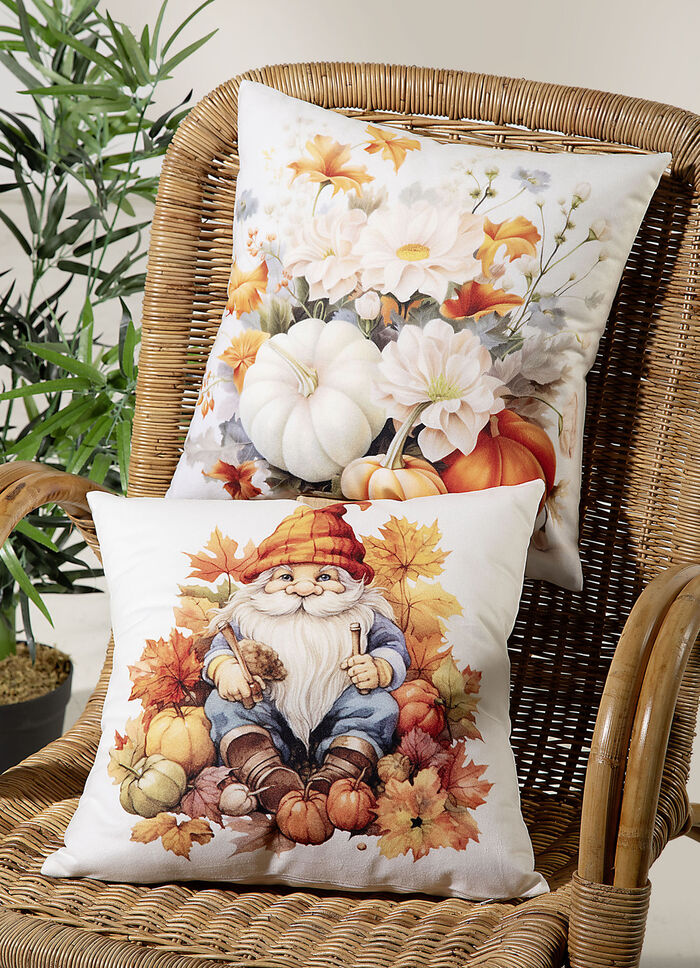Herbstliche Kissenbezüge in Samtoptik BUNT