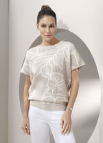 Pullover aus reiner Baumwolle KITT-CREME