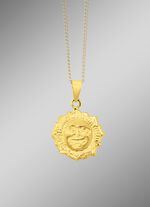 Strahlender Sonnen-Anh&auml;nger aus Gold 