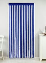 Türvorhang aus Polyesterbändern BLAU-WEISS