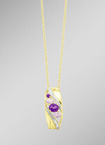 Anhänger mit Amethyst und Zirkonia 