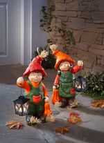 Herbstkinder mit Laterne 