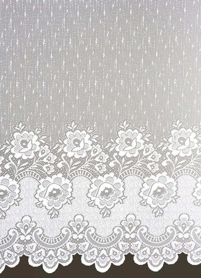 Blumenfenster-Vorhang, gerader Abschluss 