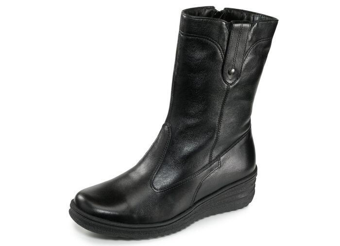 ELENA EDEN, gef&uuml;tterte Damen-Stiefel, Winterschuhe, Weite H, mit Lammfell 