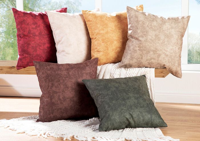 Marmorierte Velours-Kissenbez&uuml;ge 