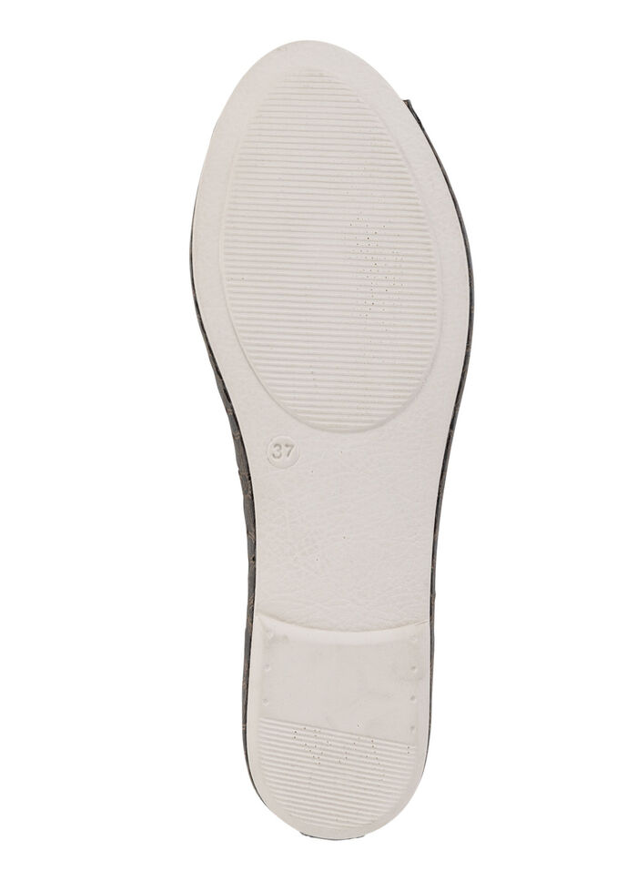 Gemini Slipper aus teilweise geprägtem Nappaleder SCHWARZ