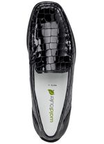 Waldl&auml;ufer, stilvolle Damen-Slipper, Weite H, mit herausnehmbarem Fussbett 