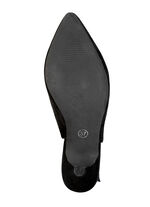 Andrea Conti Sling-Pumps aus weichem Samt-Chevreauleder SCHWARZ