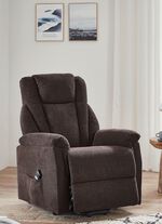 Gem&uuml;tlicher TV-Sessel mit Motor und Aufstehhilfe BRAUN