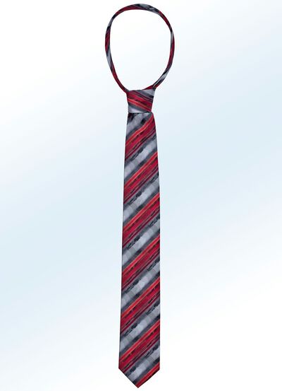 Ausdrucksvoll gestreifte Krawatte 