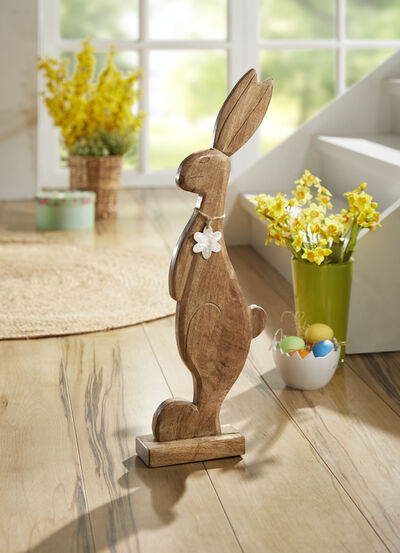 Osterhase aus Mangoholz, , large