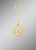 Mattierter Anh&auml;nger mit Erbskette 