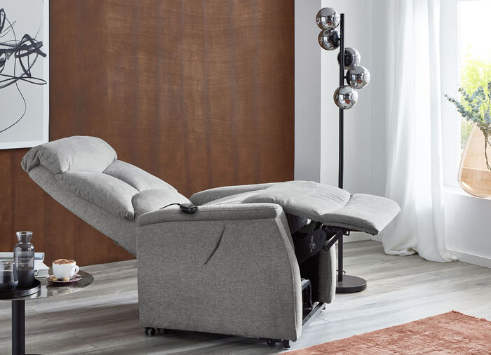TV-Sessel mit Motor und Aufstehhilfe GRAU