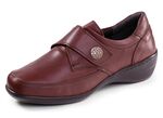 ELENA EDEN, bequeme Damen-Slipper, WeiteH, mit herausnehmbarem Fussbett BURGUND