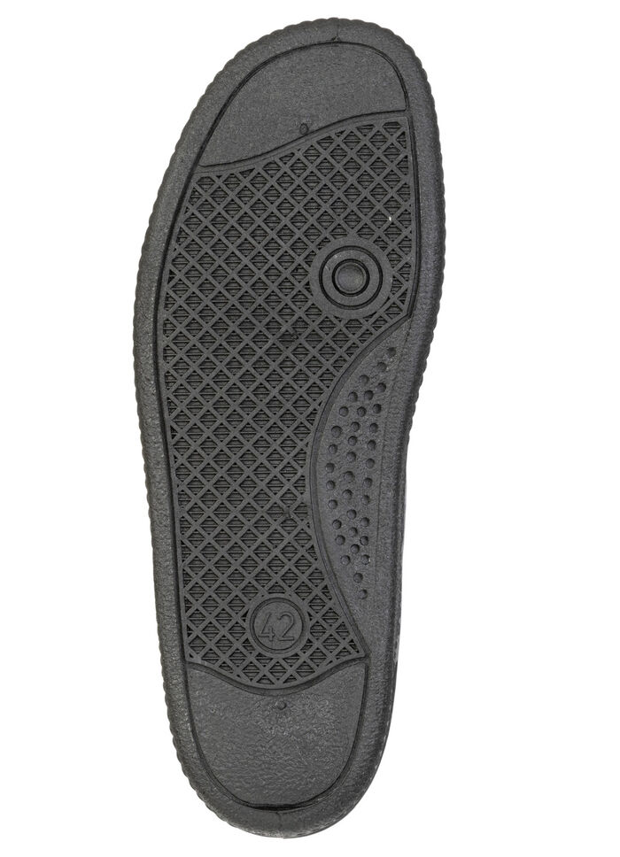 Klassische Herren-Pantoletten, mit anatomisch geformtem Fussbett SCHWARZ-BURGUND