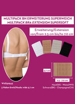 Miss Perfect  Wow 2 Go Viererpack BH-Verlängerungen, 