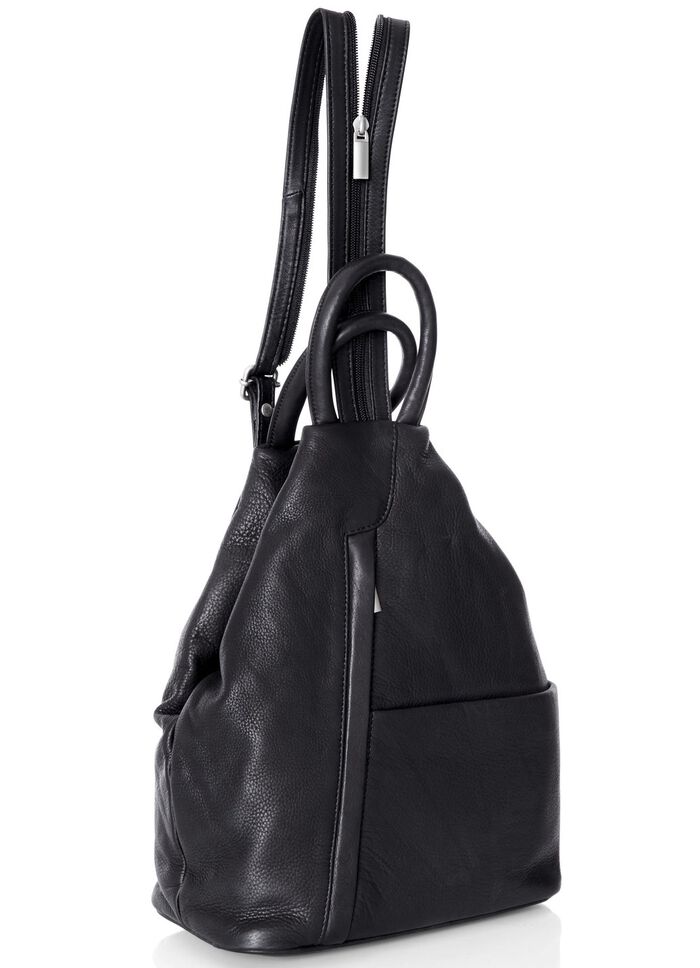 Laurina, Rucksack, Damen, mit zwei durch Reissverschluss teilbare Umh&auml;ngeriemen 