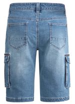 Jeans-Bermudas mit Cargotaschen 