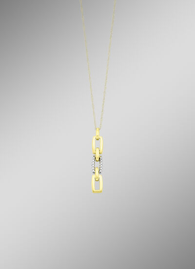 Anhänger in Bicolor mit Brillanten 