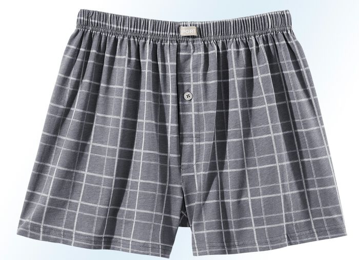 Viererpack Boxershorts mit Eingriff, kariert 