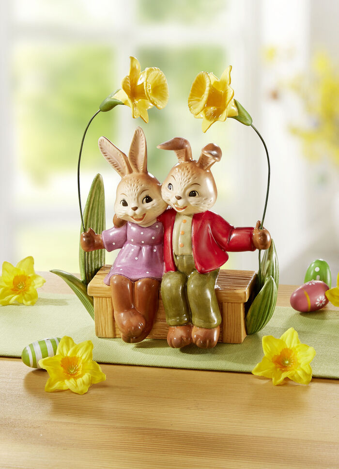 Von Hand gefertigtes Hasenpaar aus dem Hause Goebel 