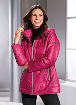 Jacke mit Reißverschlusstaschen PINK