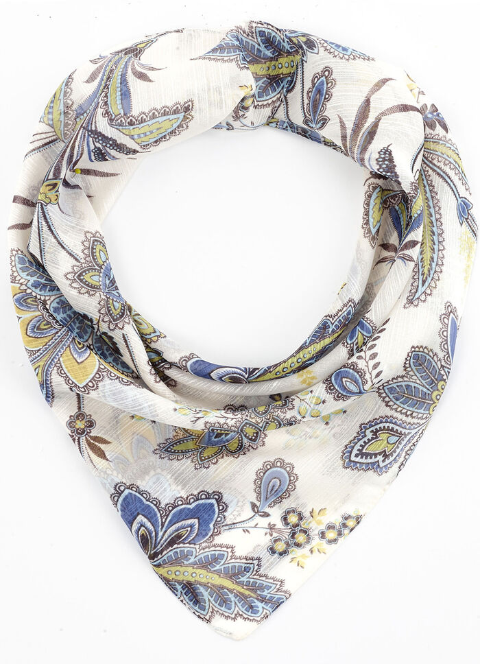 Nickituch mit Floraldessin 