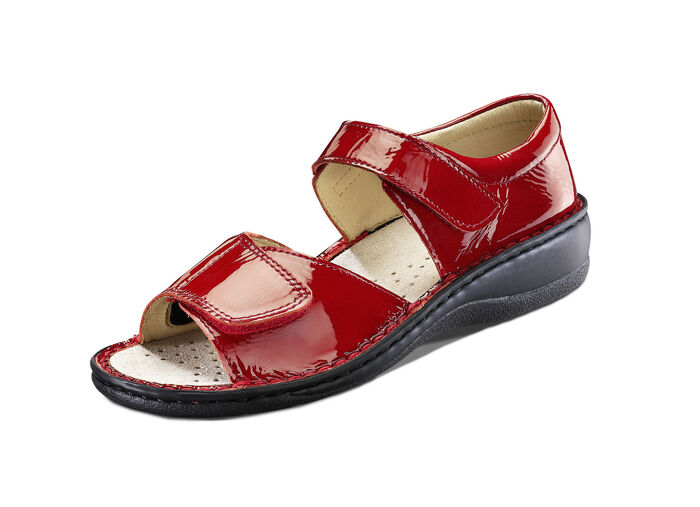 Taurus Damen-Sandalette in Lackoptik ROT