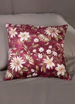 Kissenbezug in Samtoptik BORDEAUX-MULTICOLOR