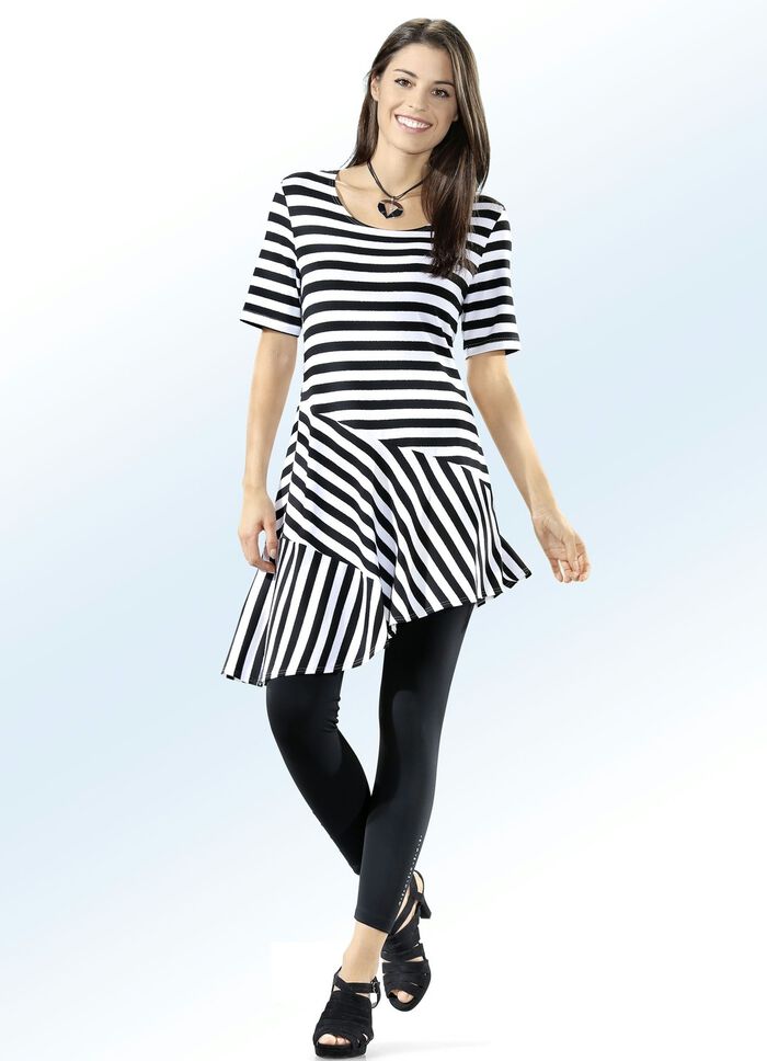 Leggings mit edel gl&auml;nzendem Ziermotiv SCHWARZ