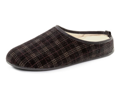 Textil-Pantoffel mit herausnehmbarem Fussbett 