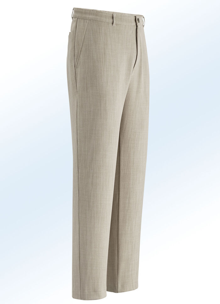 «Klaus-Modelle»-Hose in 3 Farben SAND MELIERT