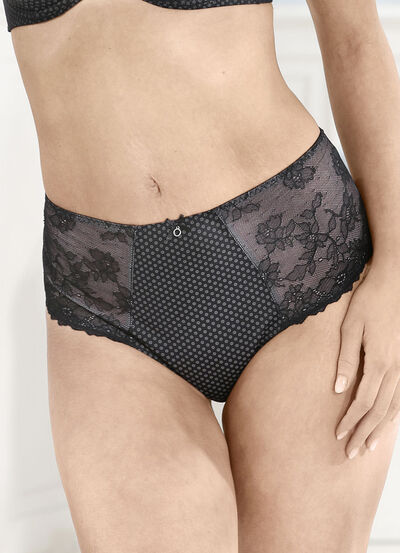 Rosa Faia Slip mit elastischen Spitzeneinsätzen 