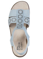 ELENA EDEN, sommerliche Damen-Sandalen, Weite G, mit herausnehmbarem Fussbett JEANS