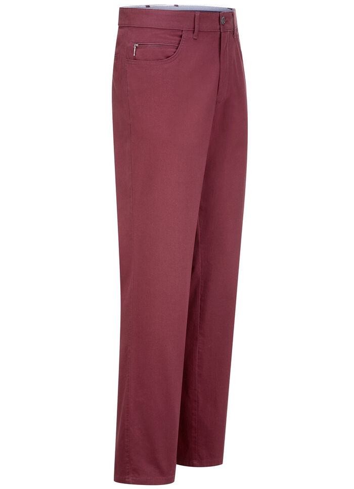Komfortable «Francesco Botti»-Hose in 3 Farben DUNKELROT