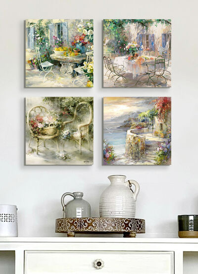 Hochwertiges Leinwandbilder-Set, 4-teilig - 
