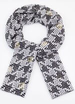 Schal mit grafischem Dessin 