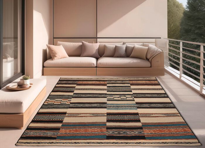 Br&uuml;cke und Teppich f&uuml;r den Innen- und Aussenbereich 