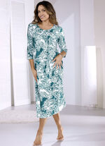 Knöchellanges Nachthemd mit 3/4 langen Ärmeln 