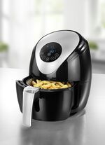 Digitale Heissluftfritteuse &ndash; spart Zeit und Energie! SCHWARZ-SILBER