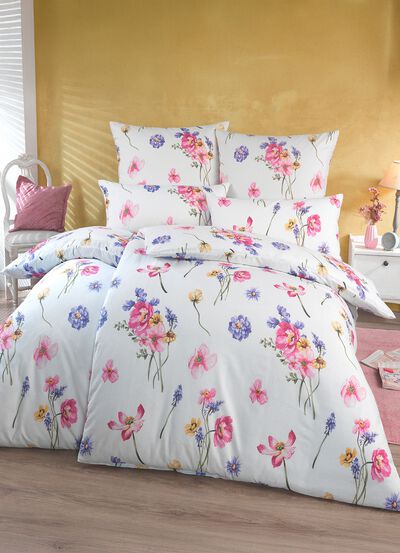 Bettw&auml;sche-Garnitur mit Reissverschluss 