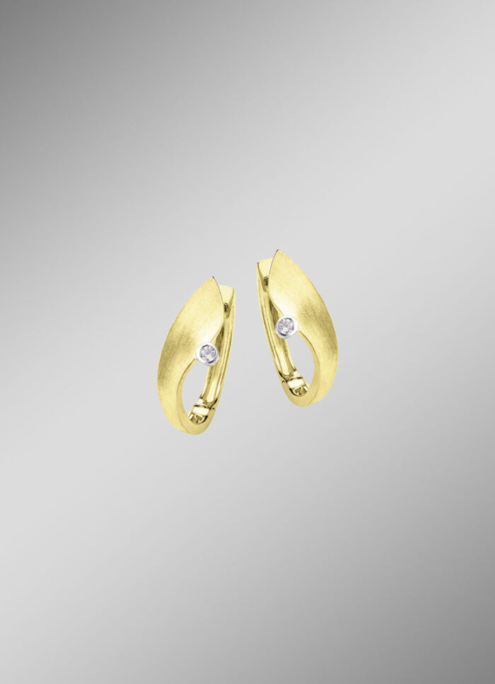 Geschmackvoller Klappcreolen in Bicolor 